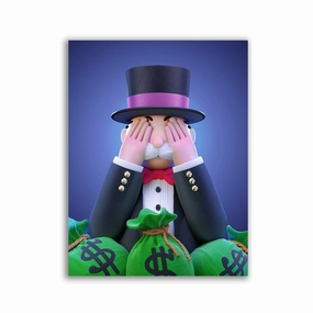 Monopoly See Nothing framed mural artwork