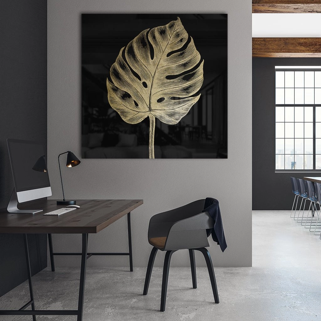 Monstera No. 1 Gold on Acrylic