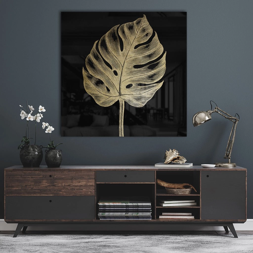 Monstera No. 1 Gold on Acrylic