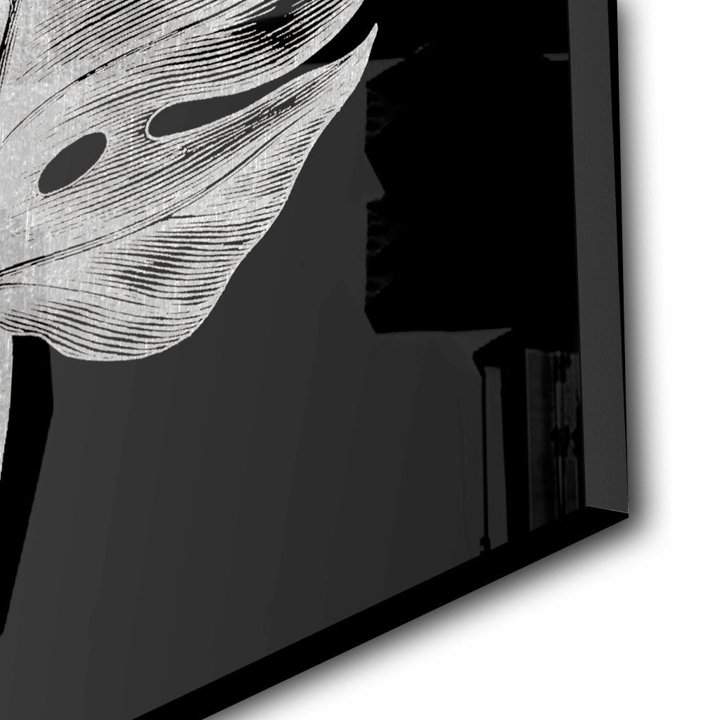 Monstera No. 1 Silver on Acrylic