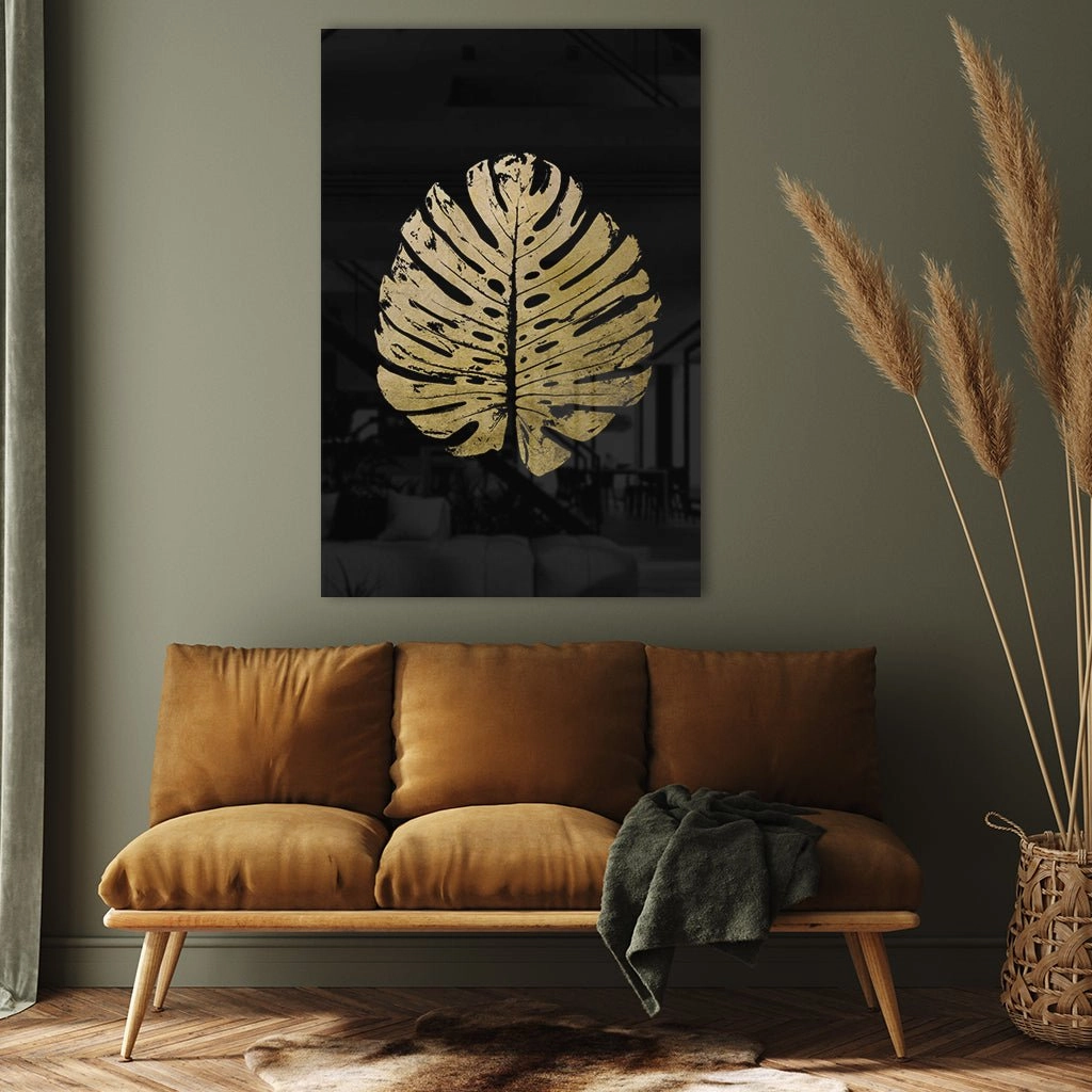 Monstera No. 2 Gold on Acrylic