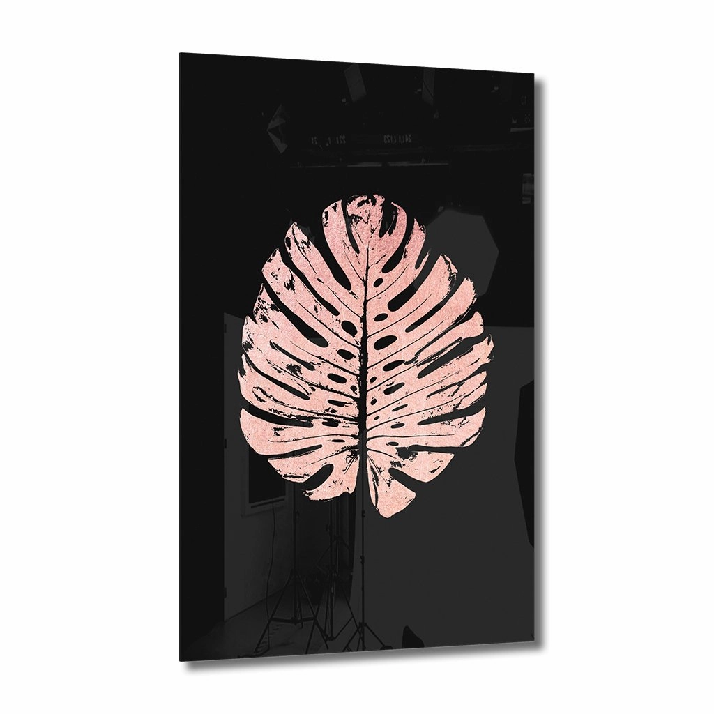 Monstera No. 2 Ros on Acrylic framed mural artwork