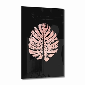 Monstera No. 2 Ros on Acrylic framed mural artwork