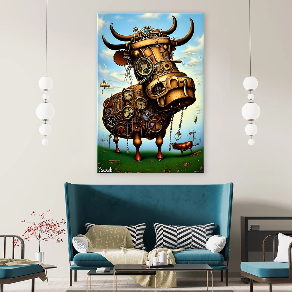 Moo-tion in Metal by Artwerx
