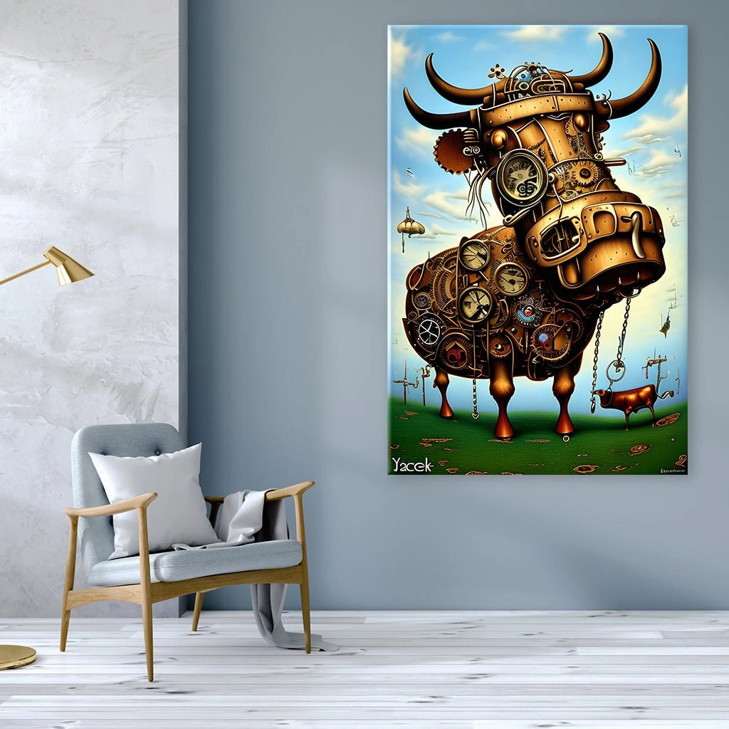 Moo-tion in Metal by Artwerx