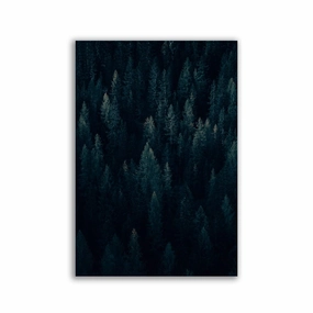 Moody Forest Vertical - by Philipp Pilz framed mural artwork