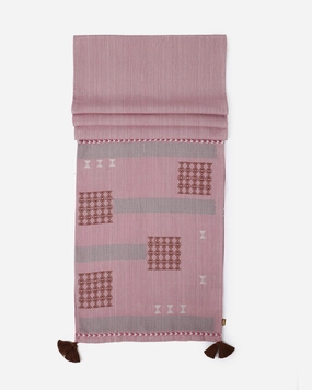 Moonscape Extra Weft Cotton Table Runner ceramic table ornament