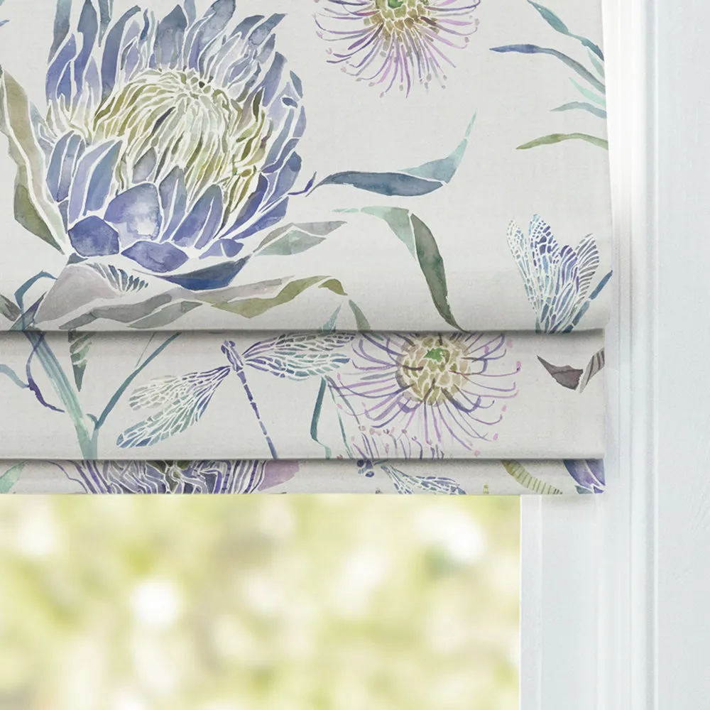 Moorehaven Printed Cotton Made to Measure Roman Blinds Skylark