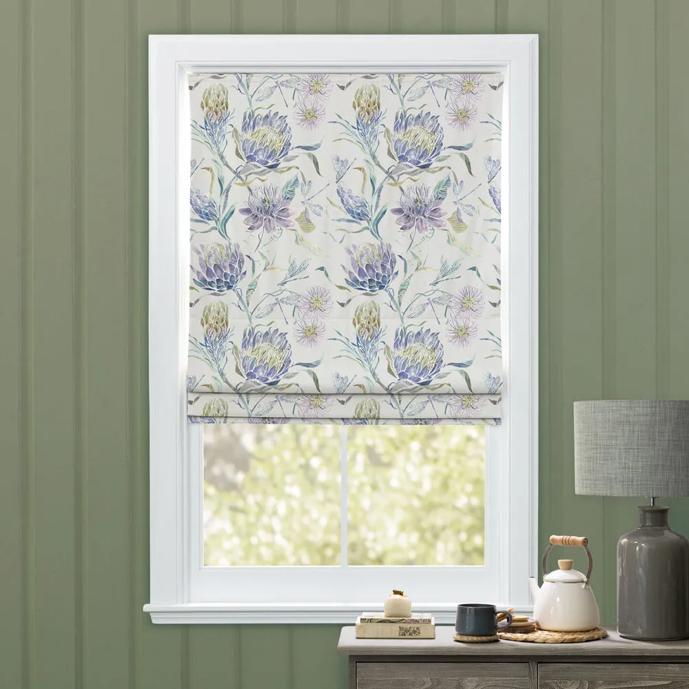Moorehaven Printed Cotton Made to Measure Roman Blinds Skylark