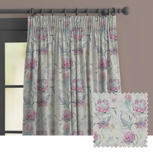 Moorehaven Printed Made to Measure Curtains Loganberry chic floor carpet  