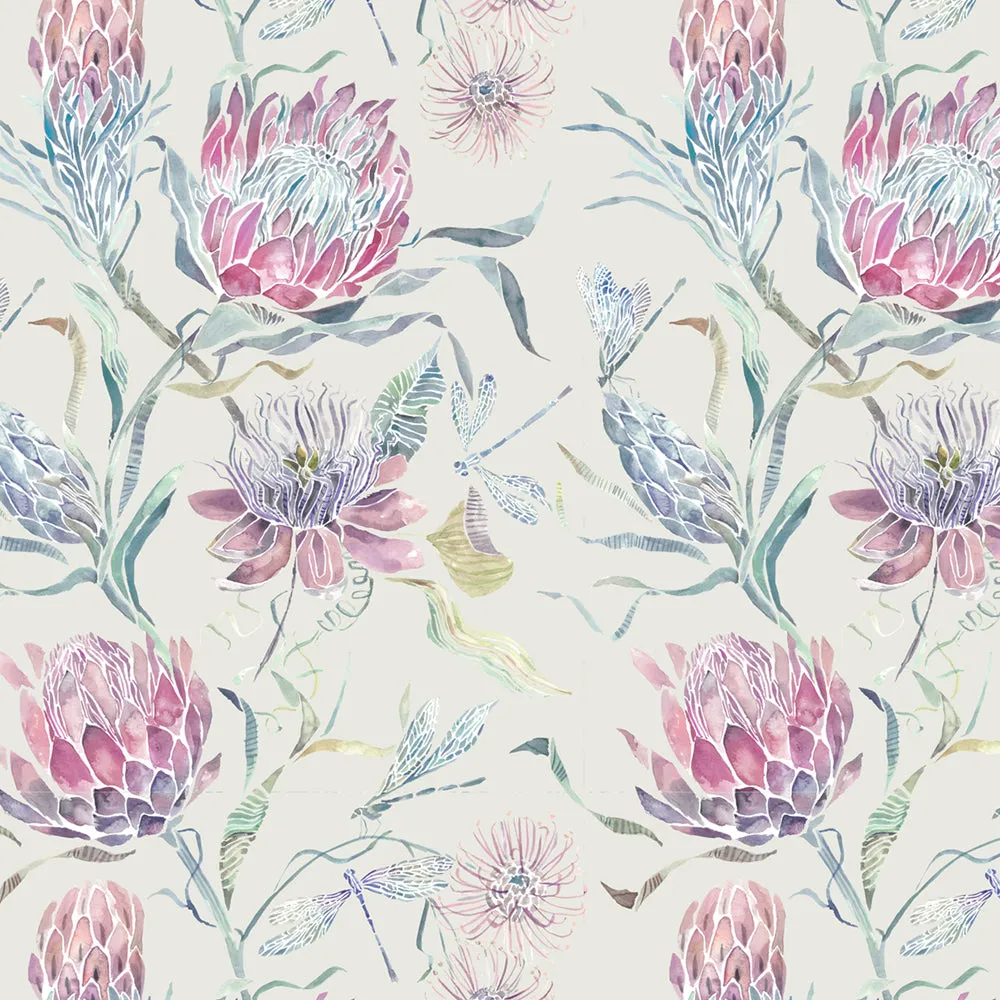 Moorehaven Printed Made to Measure Curtains Loganberry