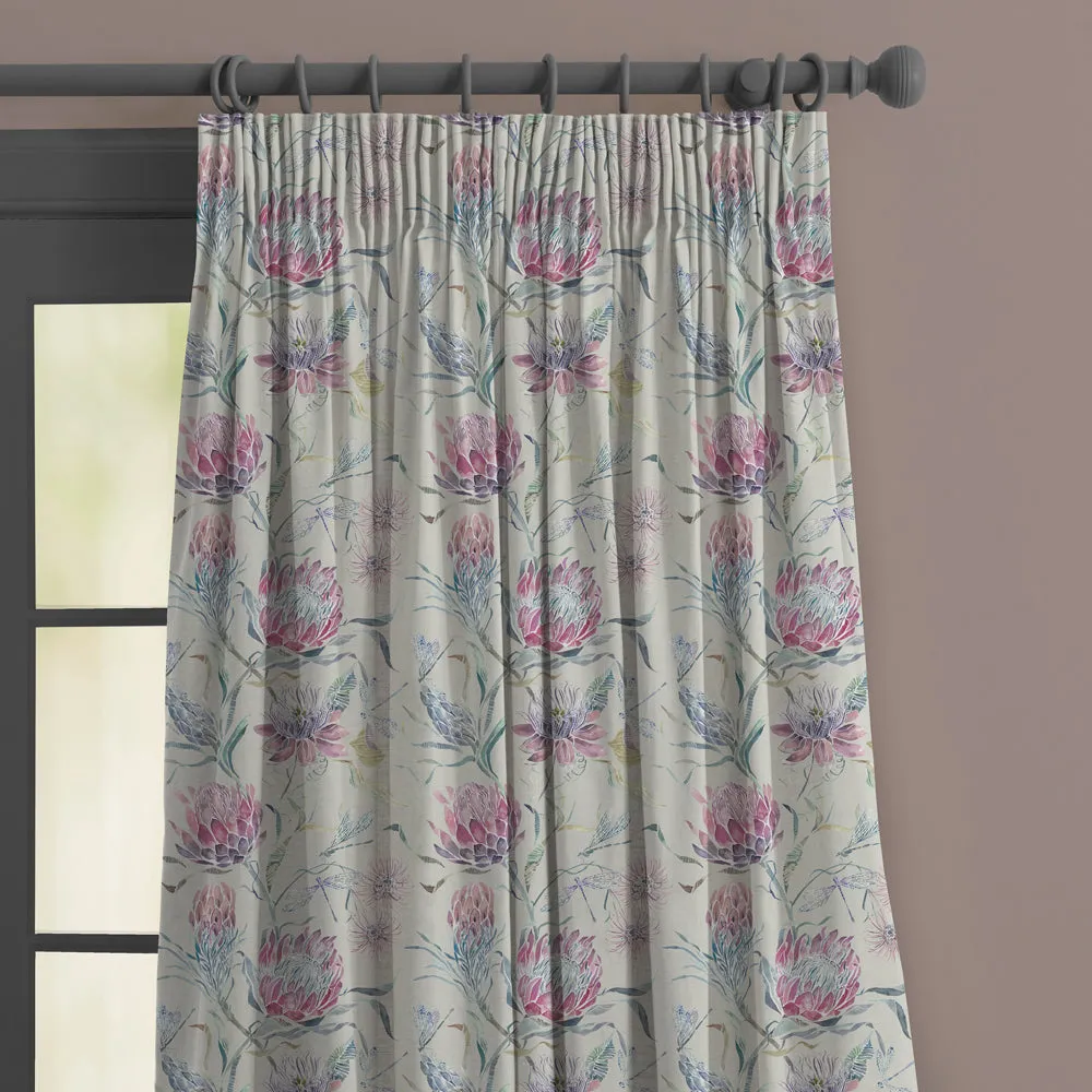 Moorehaven Printed Made to Measure Curtains Loganberry