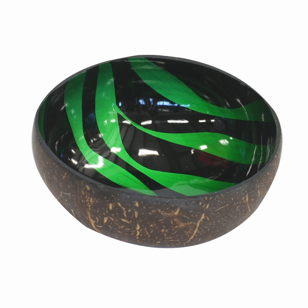 Mop coconut bowl zebra green