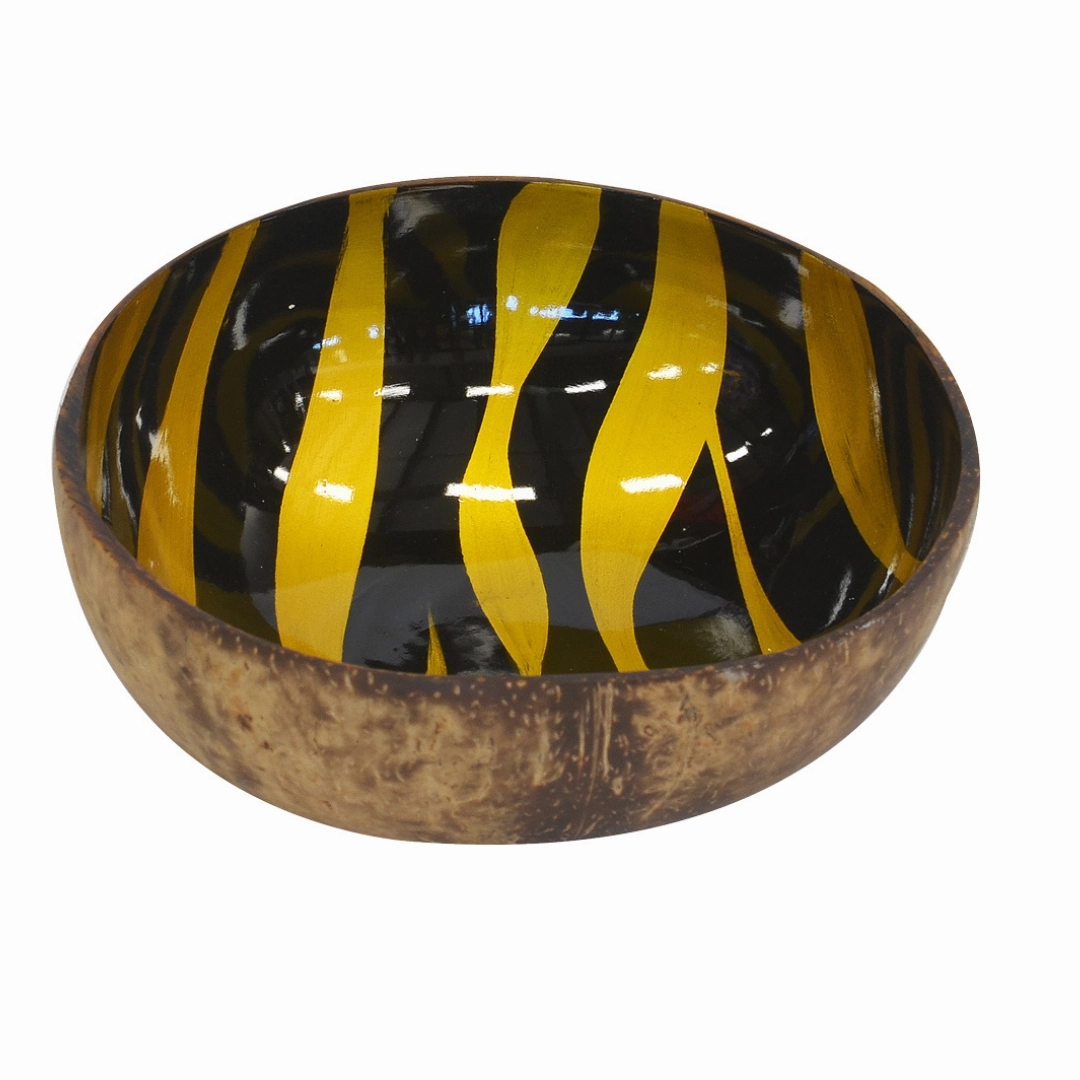 Mop coconut bowl zebra yellow