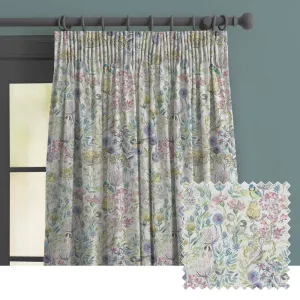 Morning Chorus Printed Made to Measure Curtains Cream modern fashion rug  