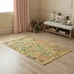 Morning Chorus Printed Wool Rug Blue modern fashion rug  