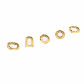 Moroccan Brass Mirrors - Assorted minimalist art object  