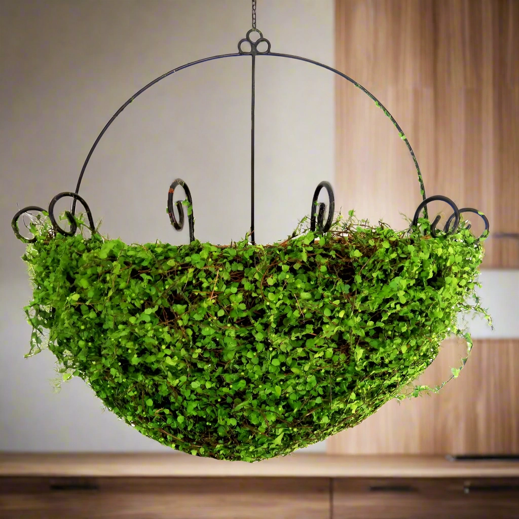 Mosswood basket decorative home ornament
