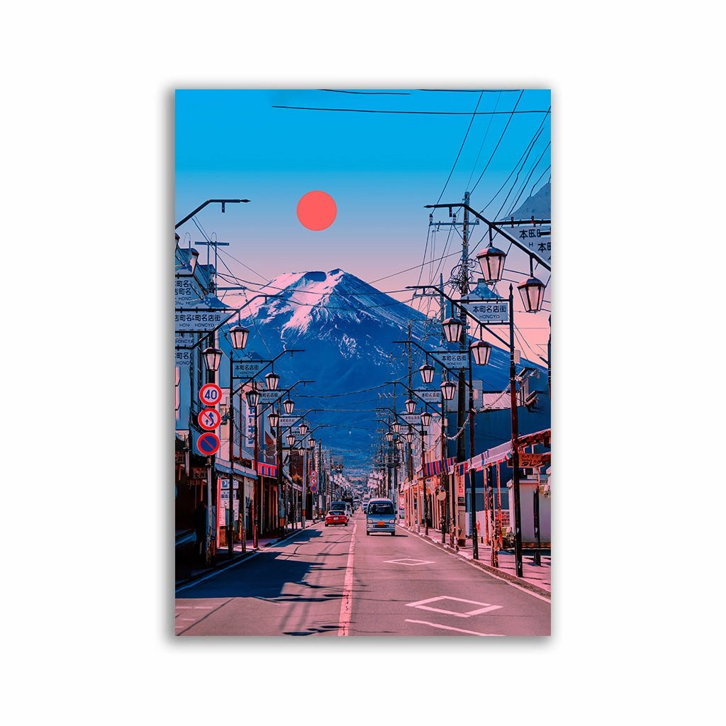Mount Fuji by Yagedan framed mural artwork