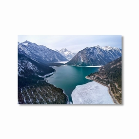 Mountain View by Nenad Jovic framed mural artwork