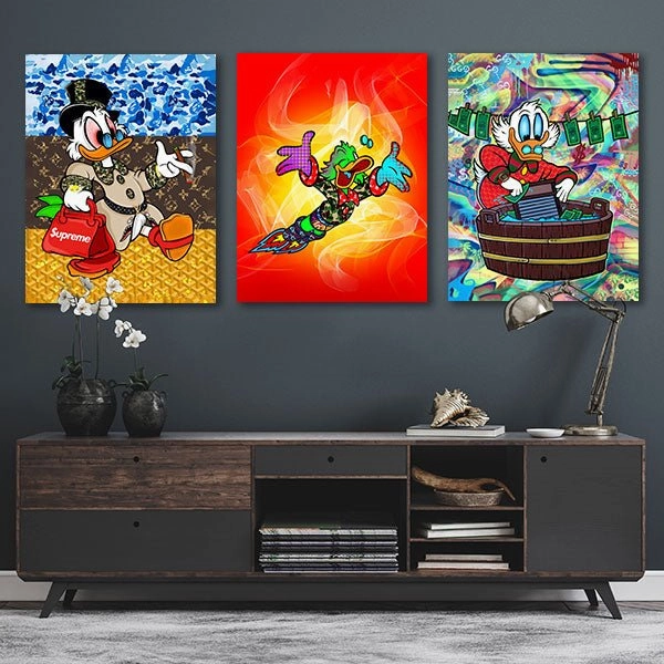 Mr. Duck - Triptych by Sean Flores 