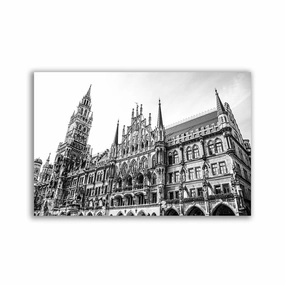 Munich City Hall framed mural artwork