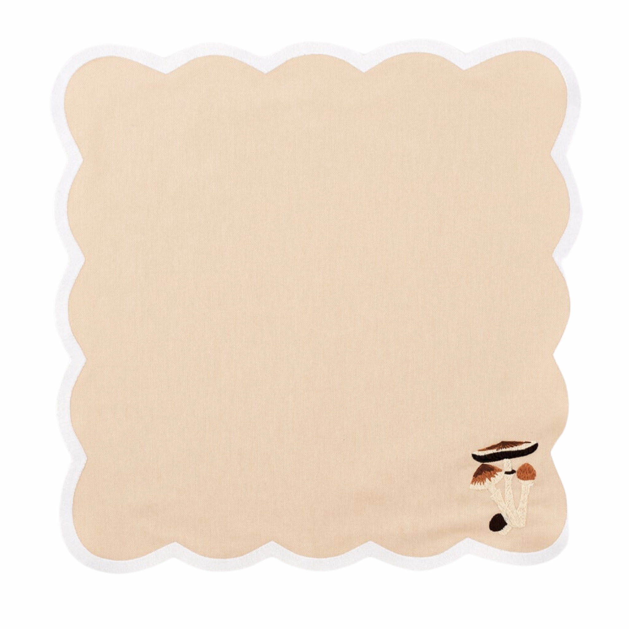 Mushroom Embroidered Placemat & Napkin Set
