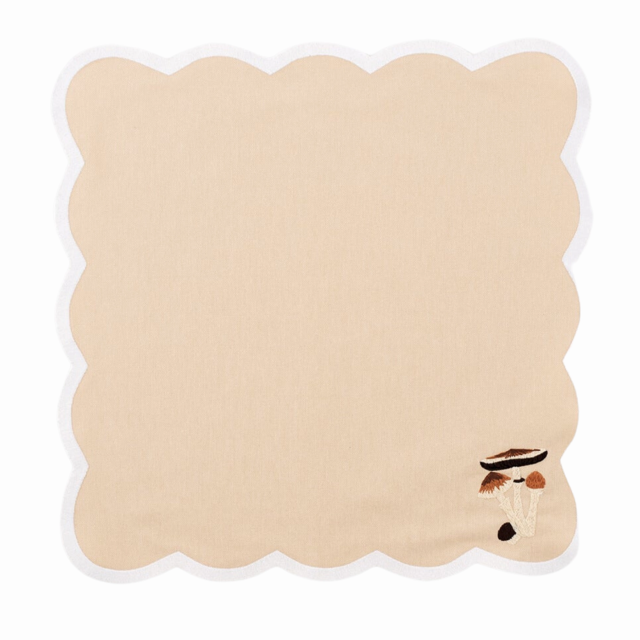 Mushroom Embroidered Placemat & Napkin Set