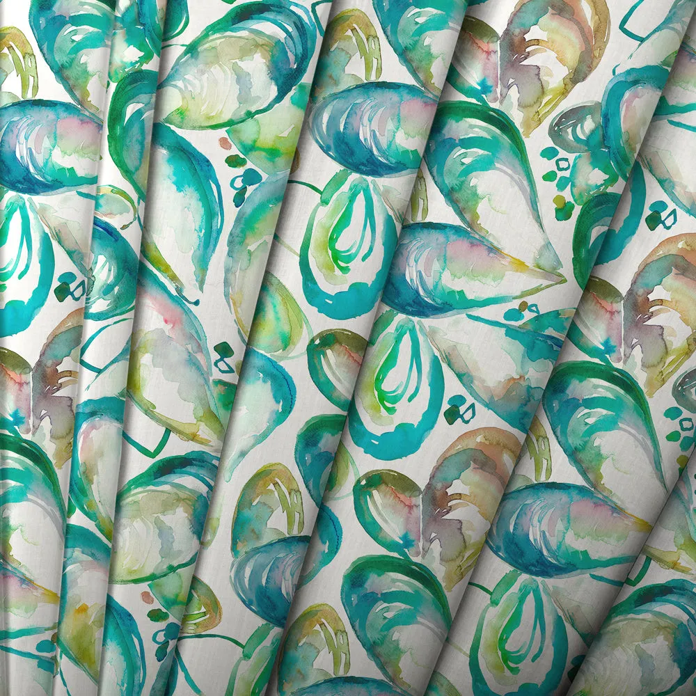 Mussel Shells Printed Made to Measure Curtains Kelpie