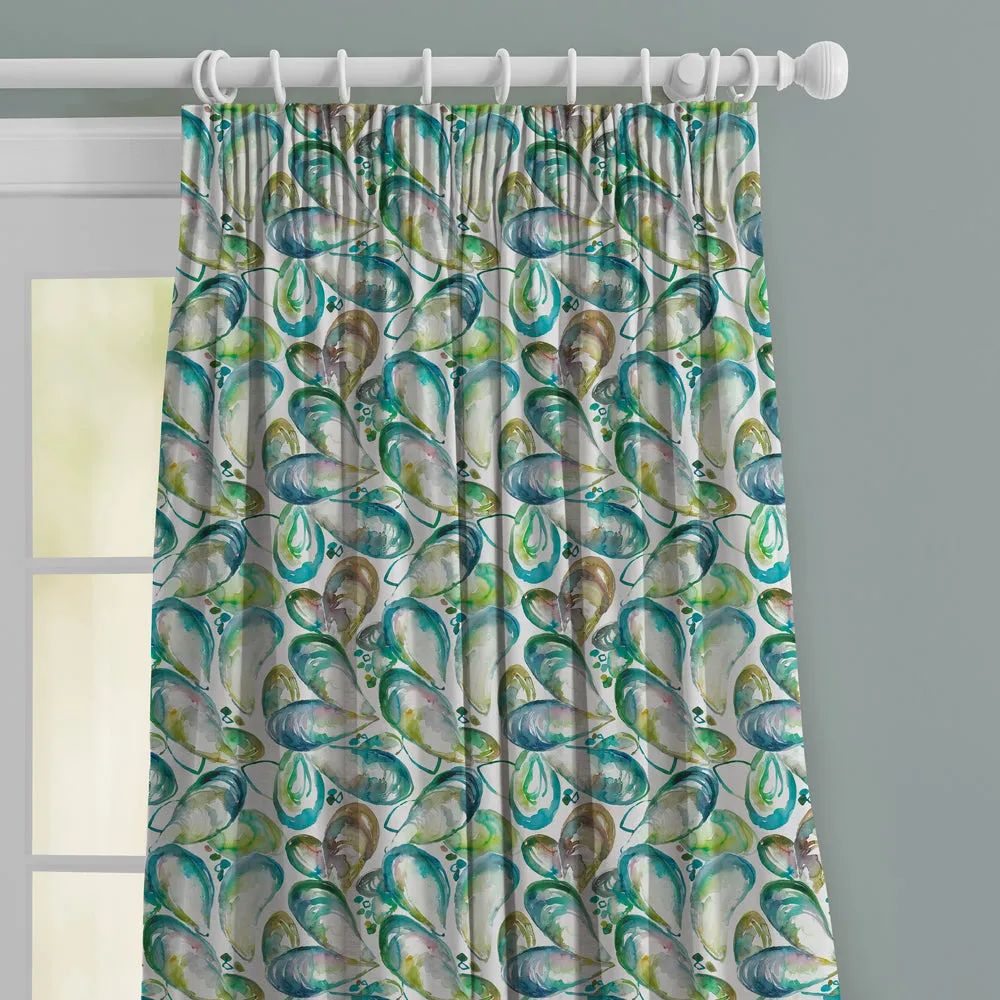 Mussel Shells Printed Made to Measure Curtains Kelpie