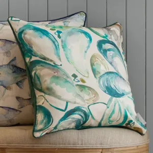 Mussel Shells Printed Piped Cushion Marine modern fashion rug  
