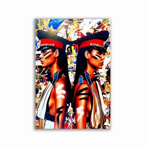 My Twin That I Love by RS Artist framed mural artwork