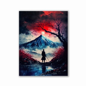Mystery Japanese Landscape by Markus Mikolai framed mural artwork