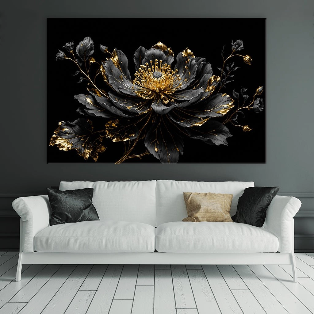 Mystical Flower - Black by Adrian Vieriu