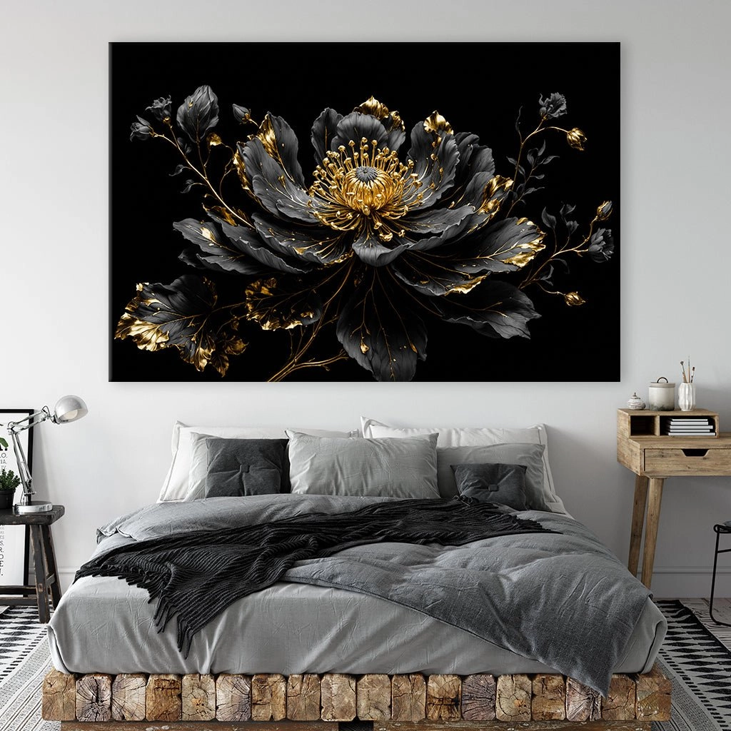 Mystical Flower - Black by Adrian Vieriu