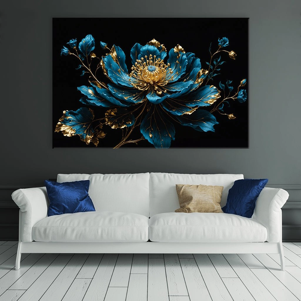 Mystical Flower - Blue by Adrian Vieriu