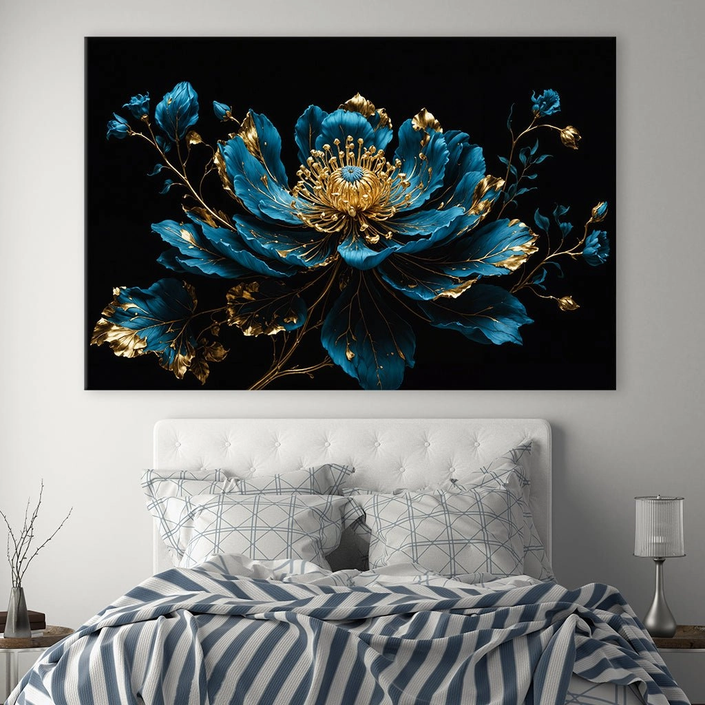 Mystical Flower - Blue by Adrian Vieriu
