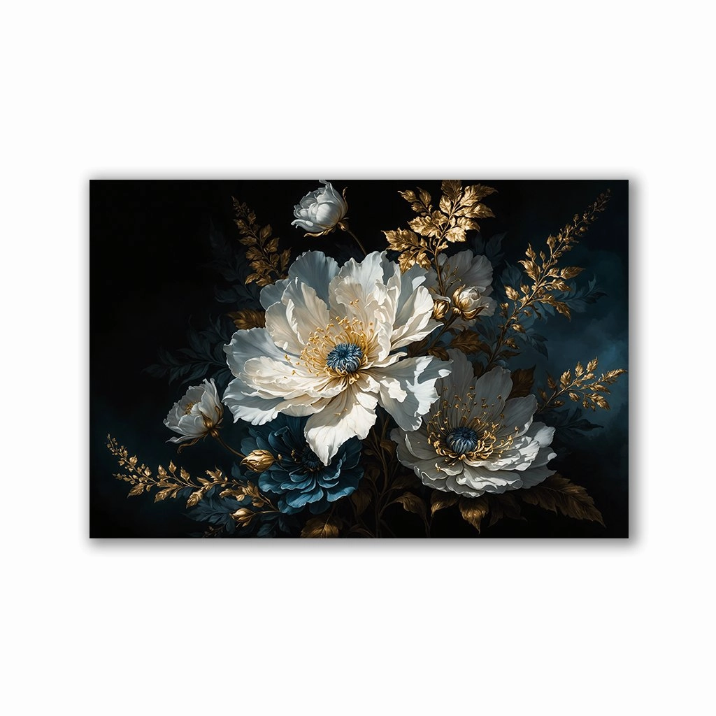 Mystical Flower by Adrian Vieriu framed mural artwork