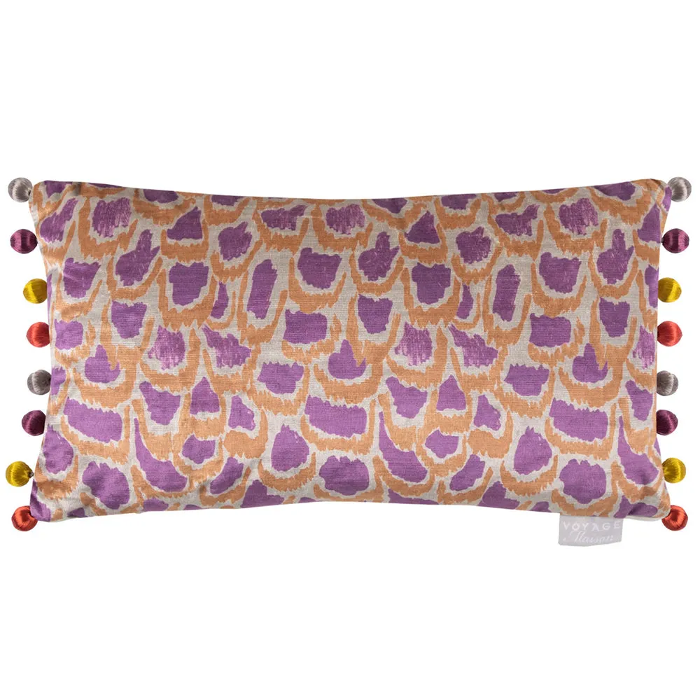 Nada Printed Feather Cushion Bronze
