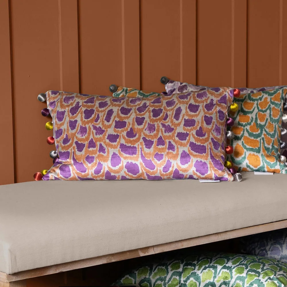 Nada Printed Feather Cushion Bronze modern fashion rug  