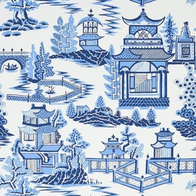 Nanjing Wallpaper in Porcelain paper wall covering