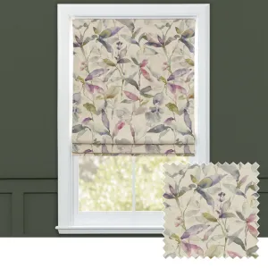 Naura Printed Cotton Made to Measure Roman Blinds Fig Natural chic floor carpet  