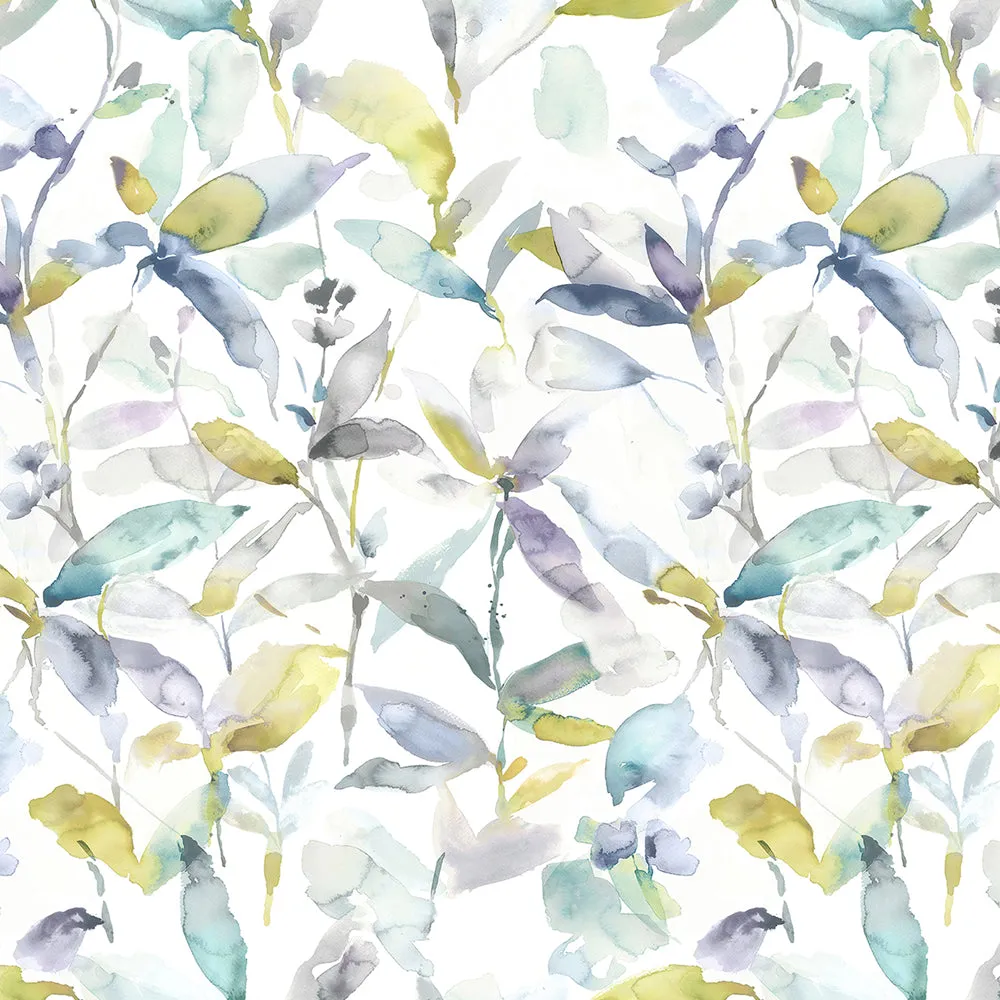 Naura Printed Cotton Made to Measure Roman Blinds Lemon Natural