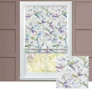 Naura Printed Cotton Made to Measure Roman Blinds Pacific chic floor carpet  