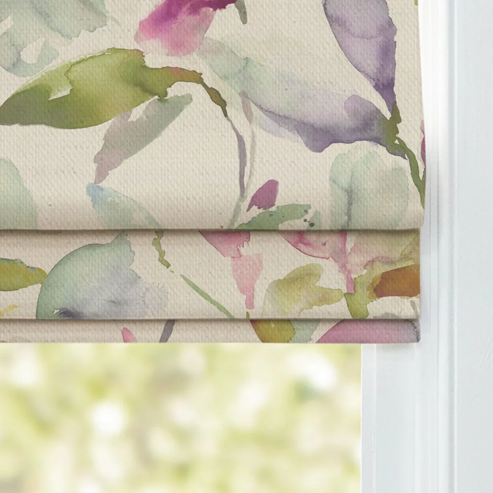 Naura Printed Cotton Made to Measure Roman Blinds Summer Natural