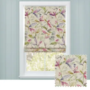Naura Printed Cotton Made to Measure Roman Blinds Summer Natural chic floor carpet  