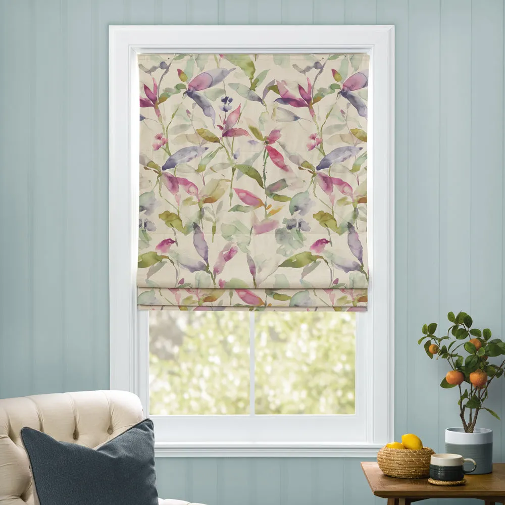 Naura Printed Cotton Made to Measure Roman Blinds Summer Natural