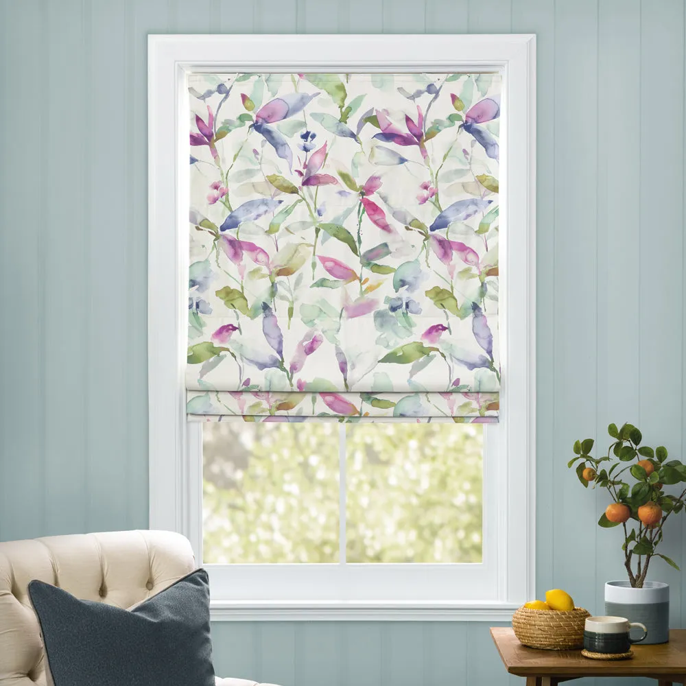 Naura Printed Cotton Made to Measure Roman Blinds Summer