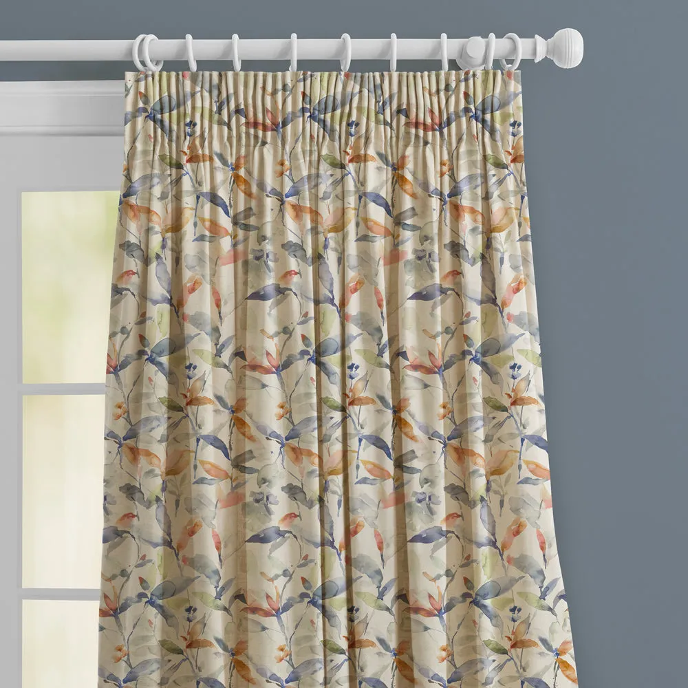 Naura Printed Made to Measure Curtains Clementine Natural