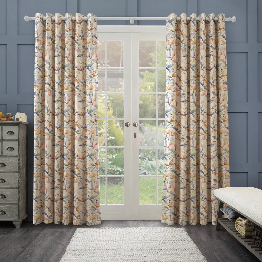 Naura Printed Made to Measure Curtains Clementine Natural